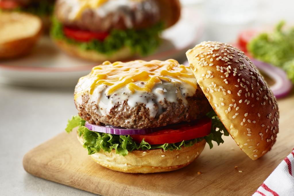 Deluxe Cheese-Stuffed Burgers Recipe - With Canada